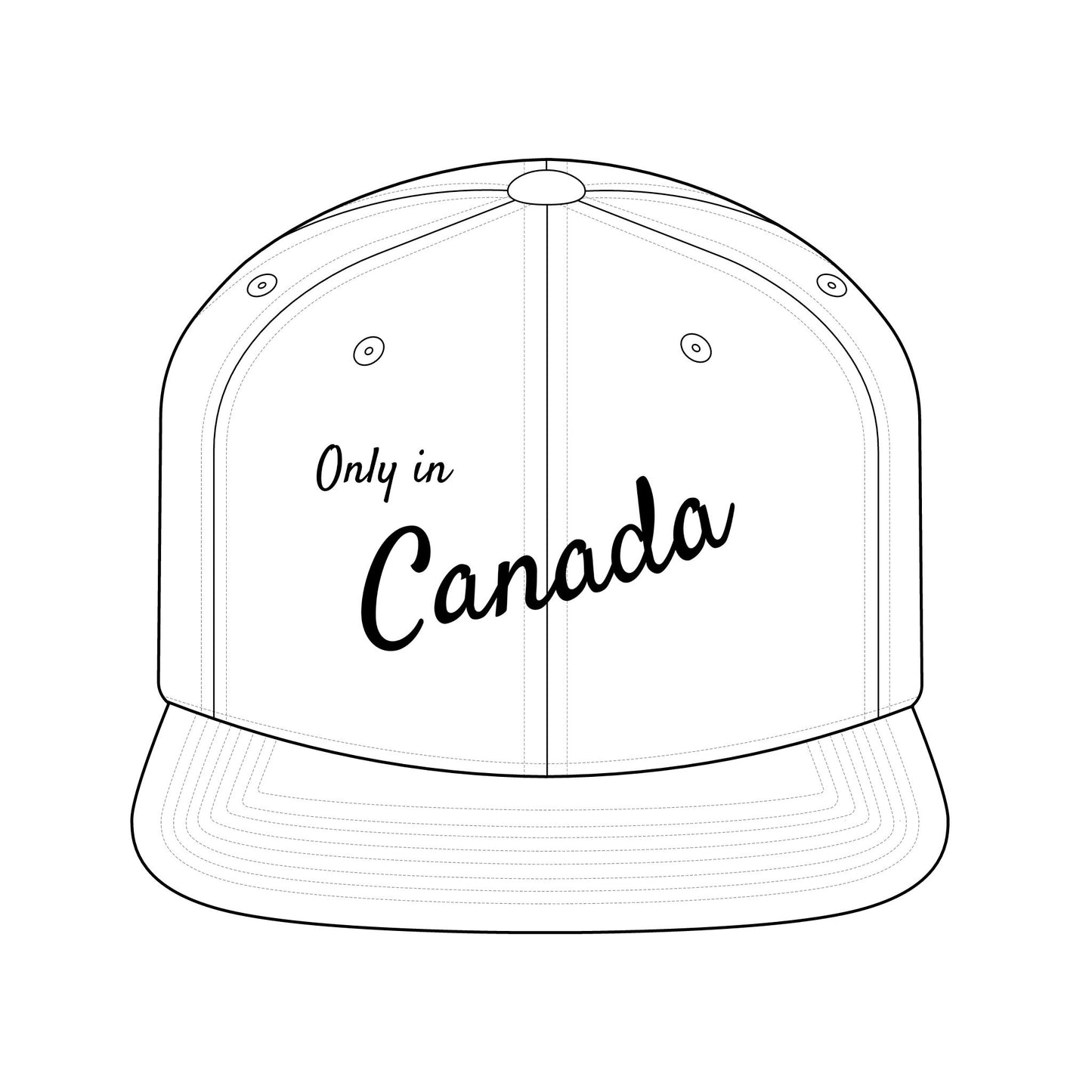 Unisex Snapback Hat with 'Only in Canada' Design | Trendy Canada Hat, Gift for Canadian Pride, Cool Summer Accessory, Travel Souvenir, [...]