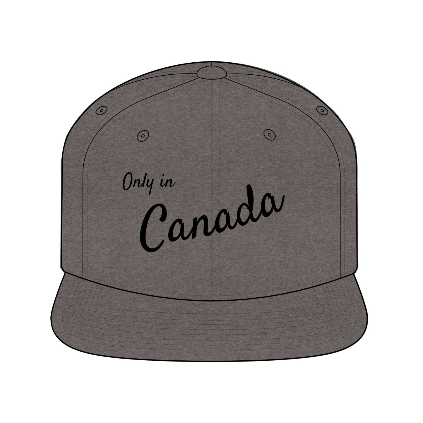 Unisex Snapback Hat with 'Only in Canada' Design | Trendy Canada Hat, Gift for Canadian Pride, Cool Summer Accessory, Travel Souvenir, [...]