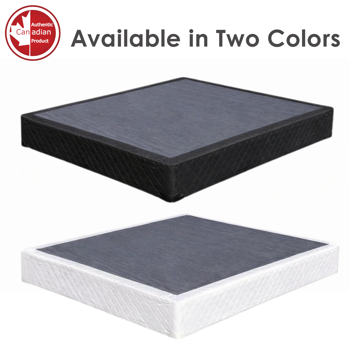 UltraFlex® Premium Solid Wood Box Spring Mattress Foundation 2" Low Profile - Twin, Double, Queen, King | Premium Heavy Duty Mattress Base, No Assembly Required, Compatible with All Mattress Types- Made in Canada