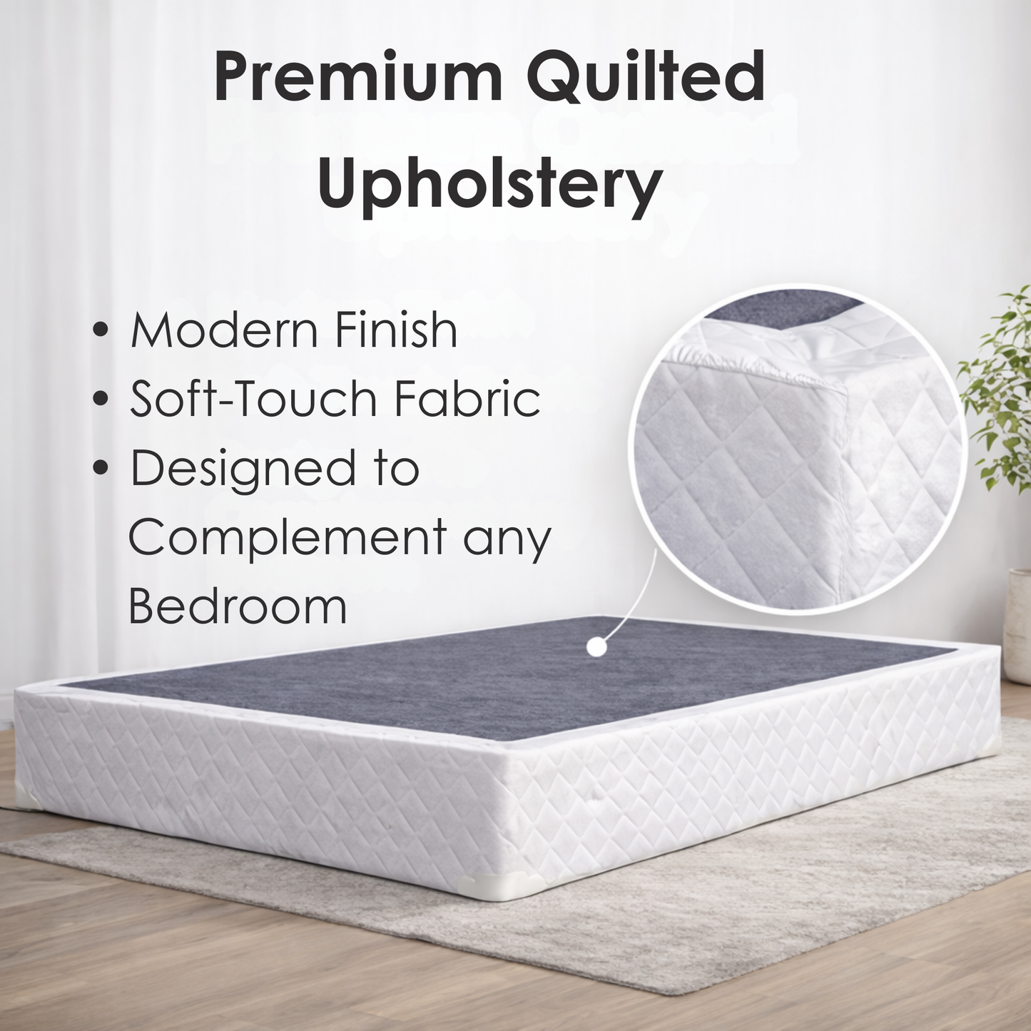 UltraFlex® DESIRE Mattress and BoxSpring Set- Orthopaedic Innerspring Premium Foam Encased, Eco-friendly Hybrid Mattress (Made in Canada)
