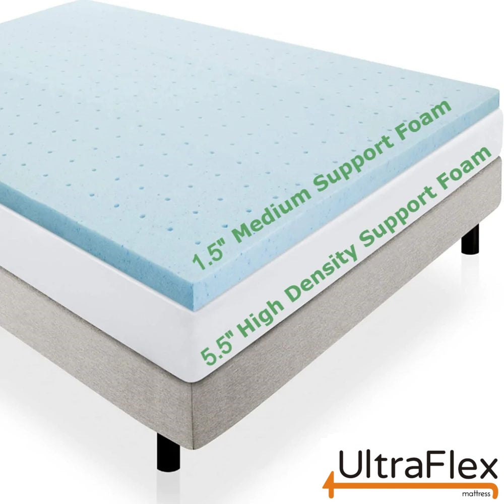UltraFlex INFINITY PLUS Orthopedic Spinal Care, Premium Soy Foam, Eco-friendly Mattress (Made in a Canada)