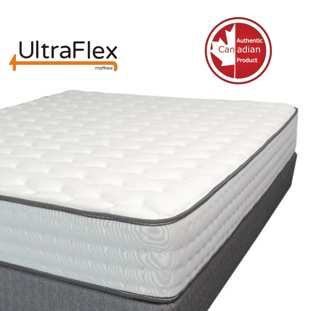 UltraFlex GLORY 10" Orthopedic Pocket Coil Foam Encased, Eco-friendly Hybrid Mattress (Made in Canada)