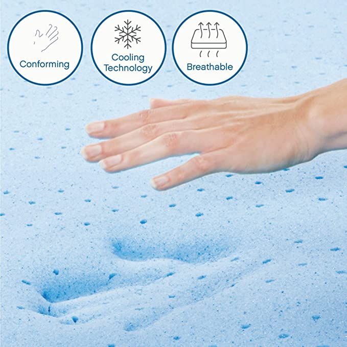 UltraFlex SERENITY Orthopedic, Premium Smart Gel Infused Memory Foam, Eco-friendly Mattress with Waterproof Mattress Protector (Made in Canada)